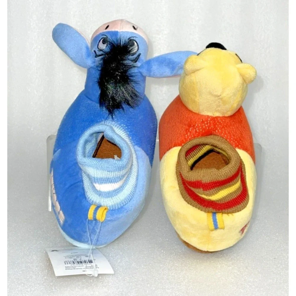 Disney Winnie The Pooh & Eeyore‎ Character Slippers Toddler Size 7/8 NEW